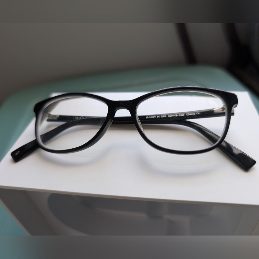 Warby Parker Black Glasses, Narrow